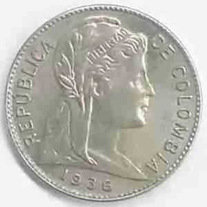 Colección de monedas antiguas Colombianas