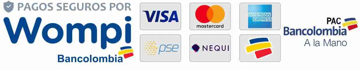 Medios de pago seguros Wompi Bancolombia