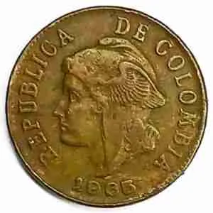 2 Centavos Colombia 1965