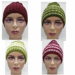 Oferta por cuatro gorros de lana